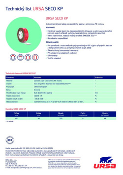 URSA SECO - technický list