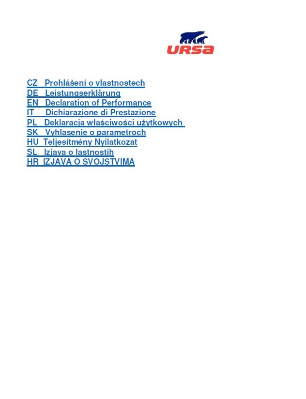 Vyhlásenie o parametroch